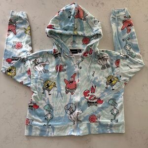 Nickelodeon SpongeBob SquarePants Kids Hoodie - Blue and Red